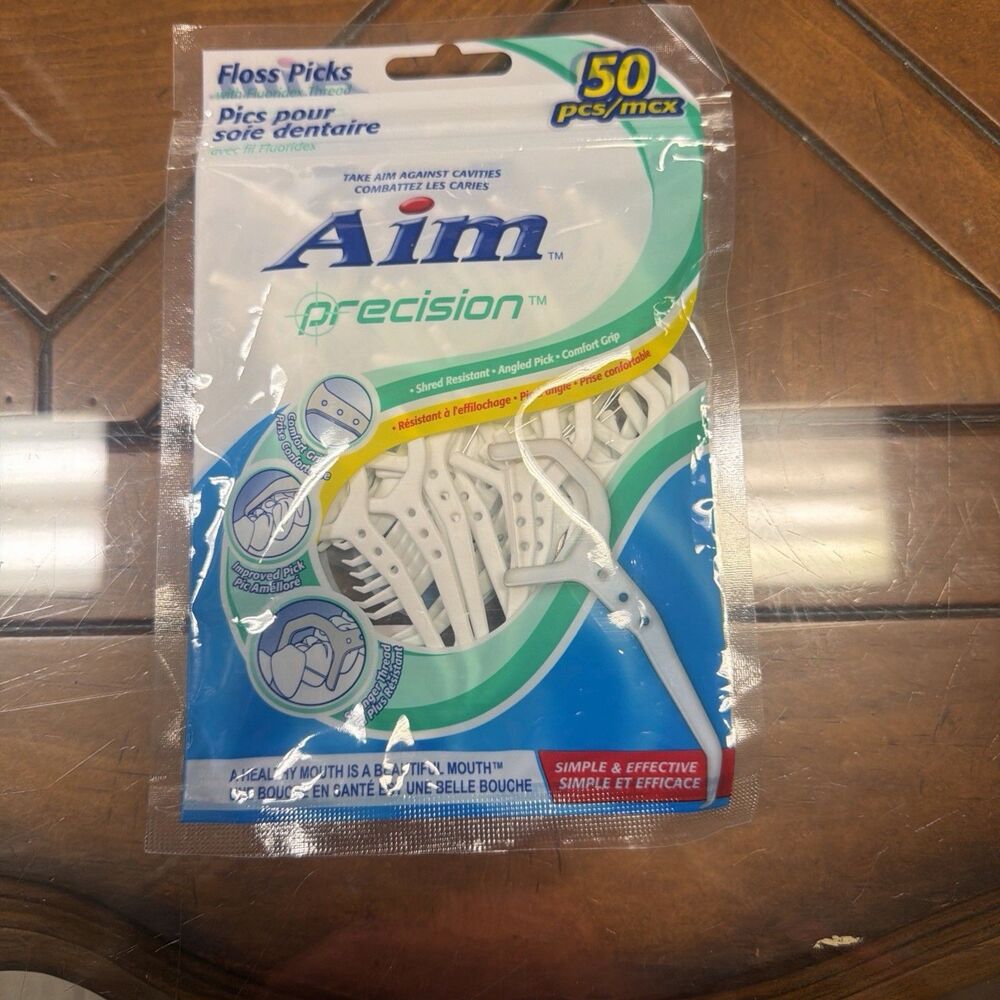 Aim Precision Floss Picks (50 Count)
